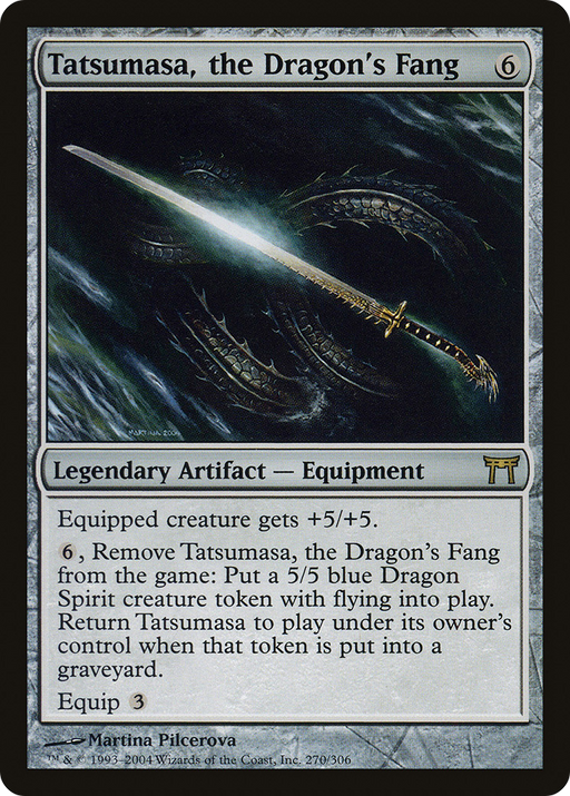 Tatsumasa, the Dragon's Fang (CHK-270) [Champions of Kamigawa] MTG Single Wizards of the Coast
