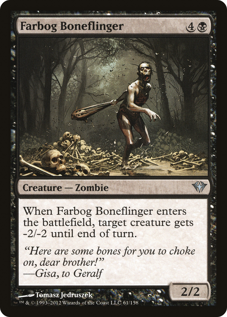 Farbog Boneflinger (DKA-061) [Dark Ascension] Foil MTG Single Wizards of the Coast