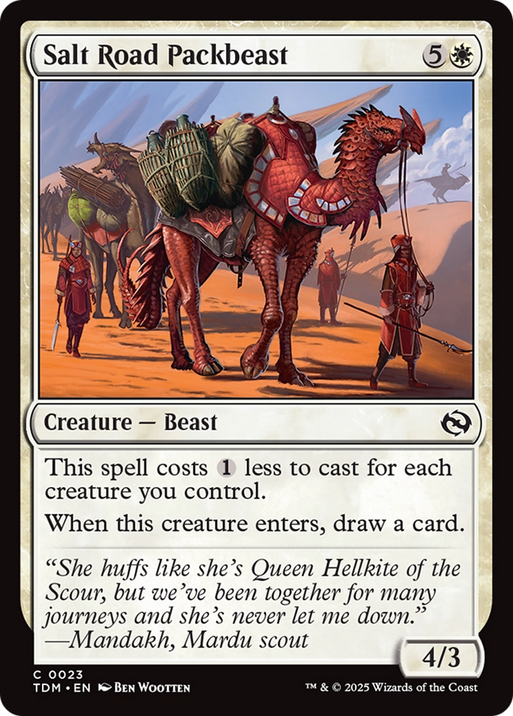 Salt Road Packbeast (TDM-023) [Tarkir: Dragonstorm] MTG Single Wizards of the Coast