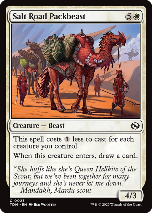 Salt Road Packbeast (TDM-023) [Tarkir: Dragonstorm] MTG Single Wizards of the Coast