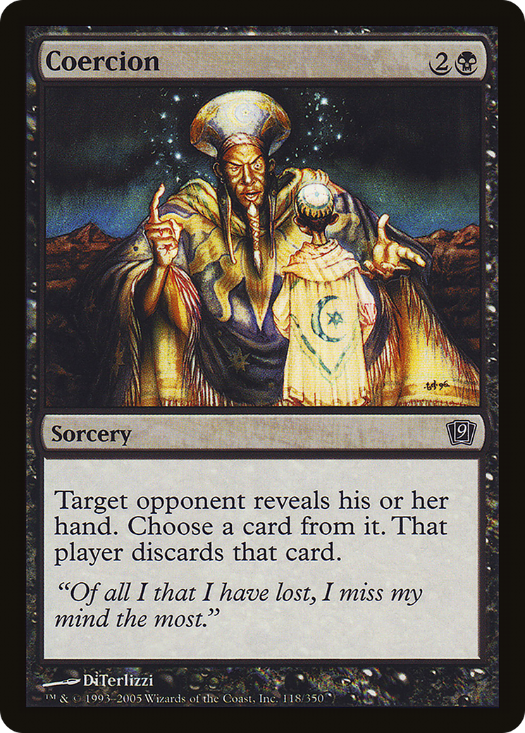 Coercion (9ED-118) [9th Edition] MTG Single Wizards of the Coast