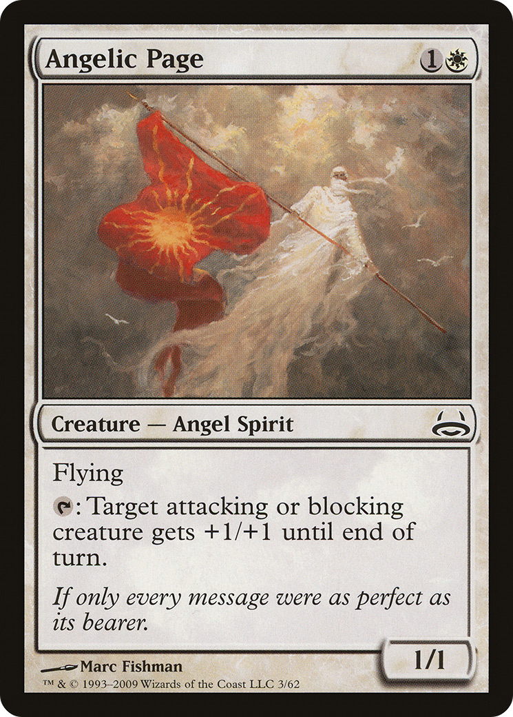 Angelic Page (DDC-003) [Misc] Duel Decks: Divine vs. Demonic MTG Single Wizards of the Coast