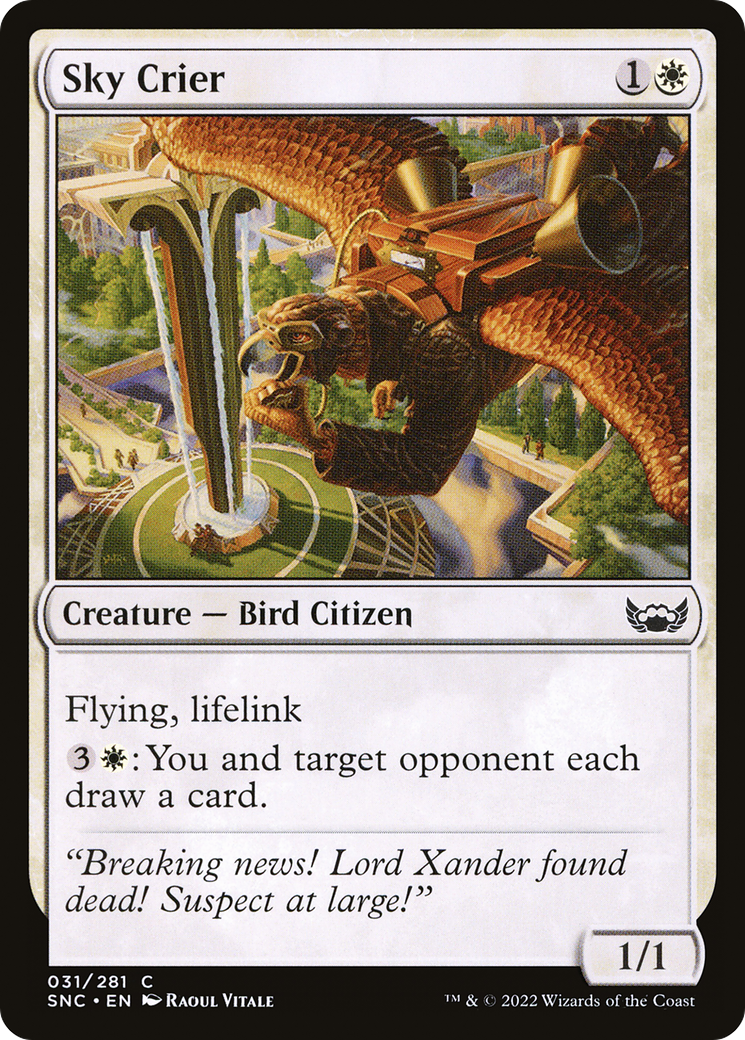 Sky Crier (SNC-031) [Streets of New Capenna] Foil MTG Single Wizards of the Coast