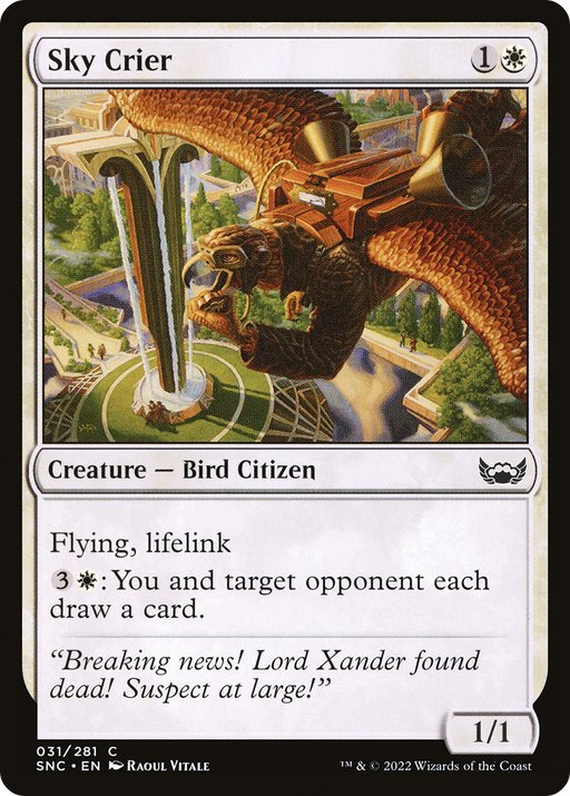 Sky Crier (SNC-031) [Streets of New Capenna] MTG Single Wizards of the Coast