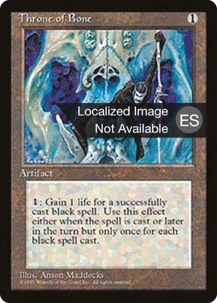 Throne of Bone [Fourth Edition (Foreign Black Border)] MTG Single Magic: The Gathering