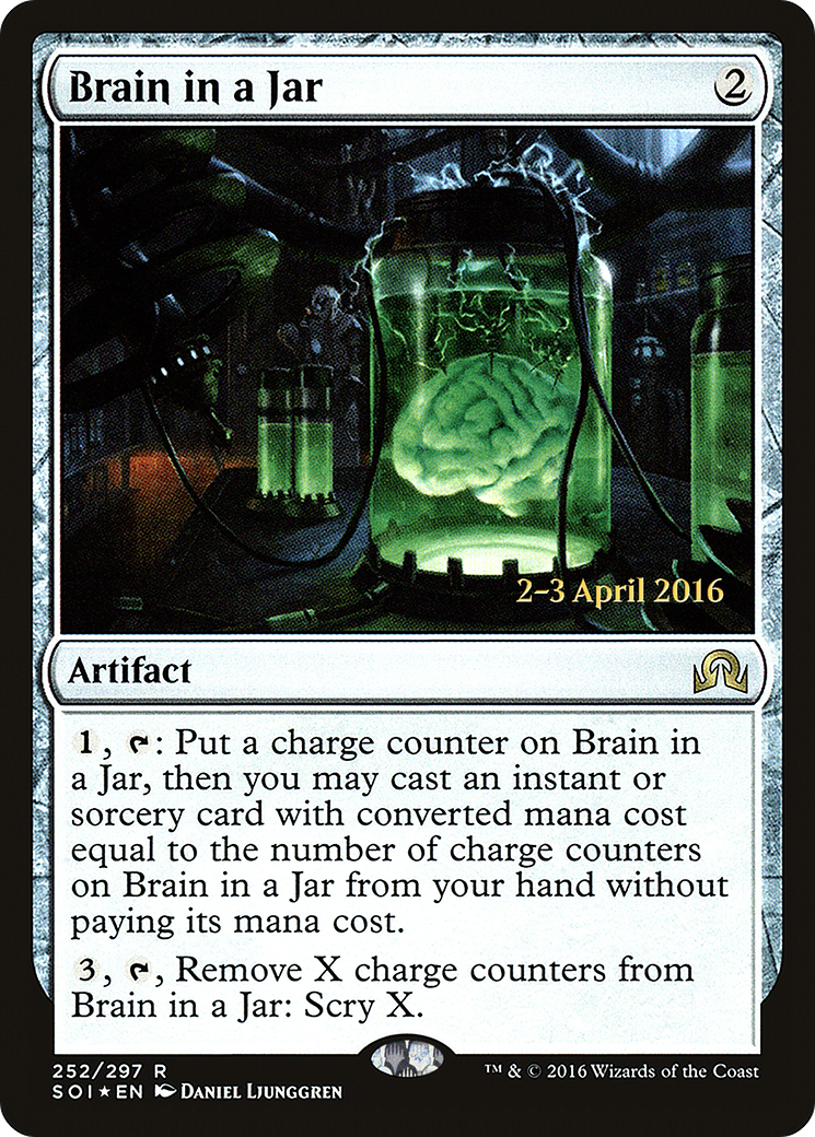 Brain in a Jar (PRE-252) [Shadows over Innistrad Promos] Foil MTG Single Wizards of the Coast