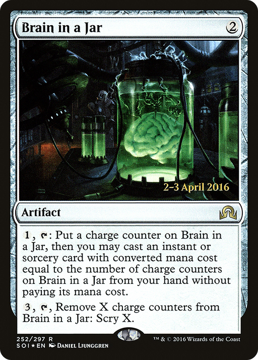 Brain in a Jar (PRE-252) [Shadows over Innistrad Promos] Foil MTG Single Wizards of the Coast