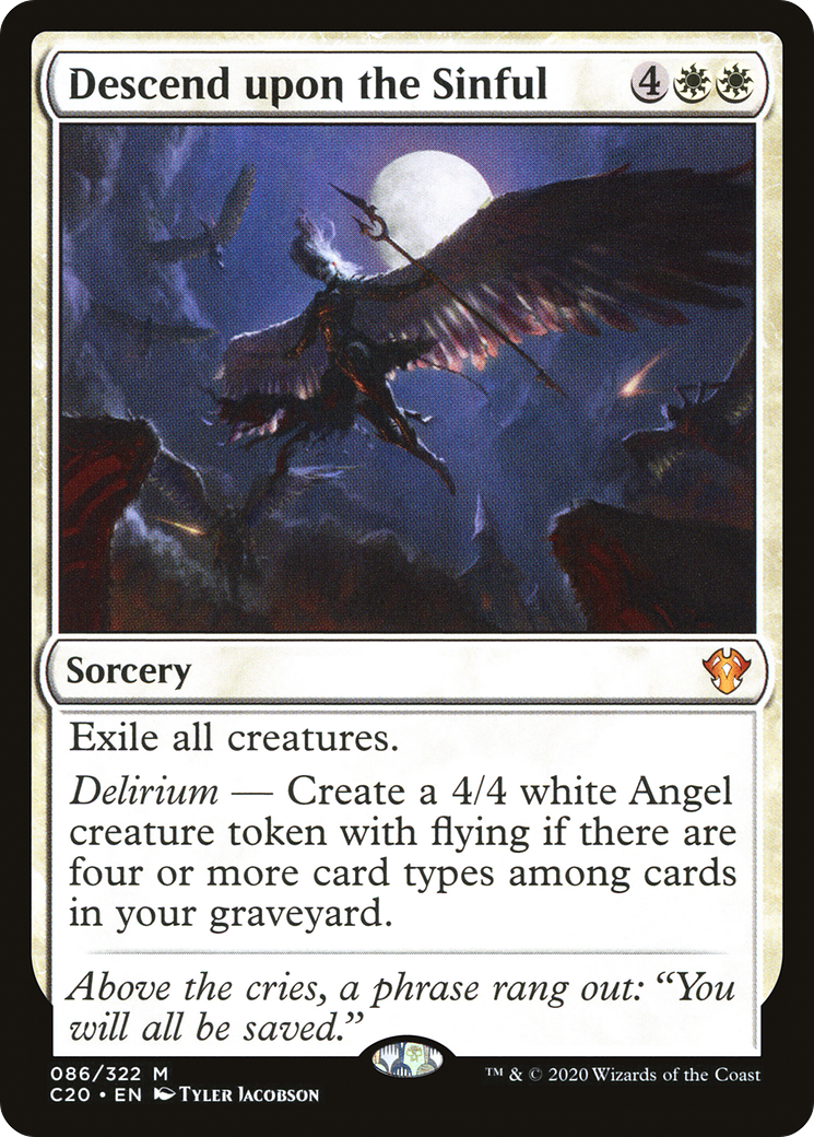 Descend upon the Sinful (C20-086) [Commander 2020] MTG Single Wizards of the Coast
