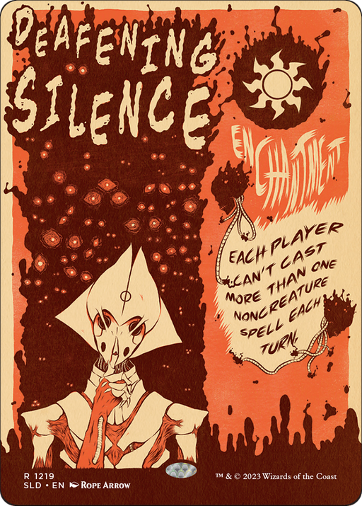 Deafening Silence (SLD-1219) [Secret Lair] Drop (Borderless) Foil MTG Single Wizards of the Coast