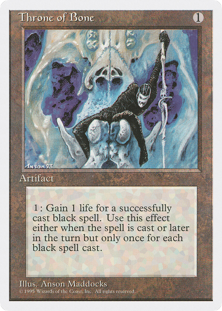 Throne of Bone (4ED-353) [Fourth Edition] MTG Single Wizards of the Coast