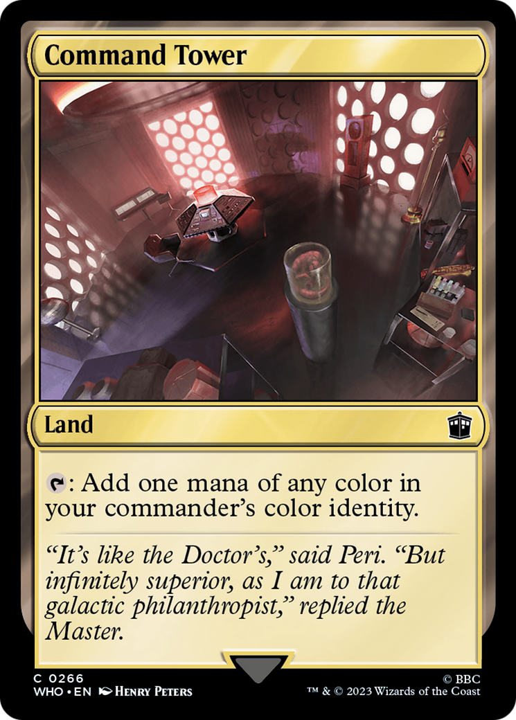Command Tower (0266) (WHO-266) [Doctor Who] MTG Single Wizards of the Coast
