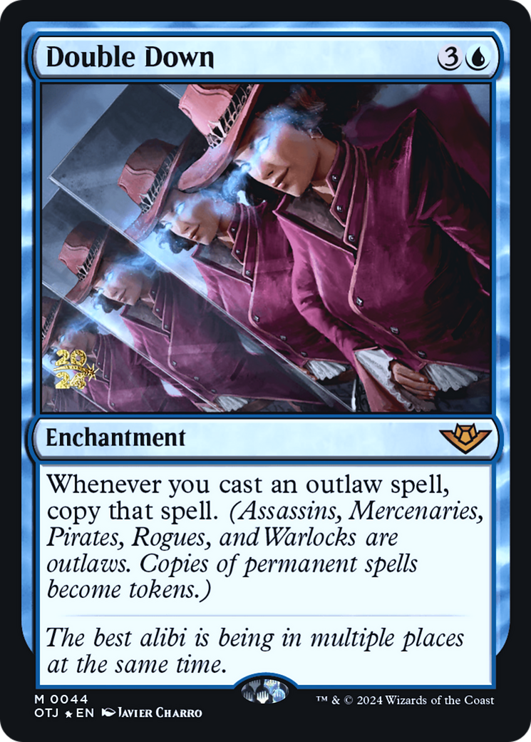 Double Down (PRE-044) [Outlaws of Thunder Junction Promos] Foil MTG Single Wizards of the Coast
