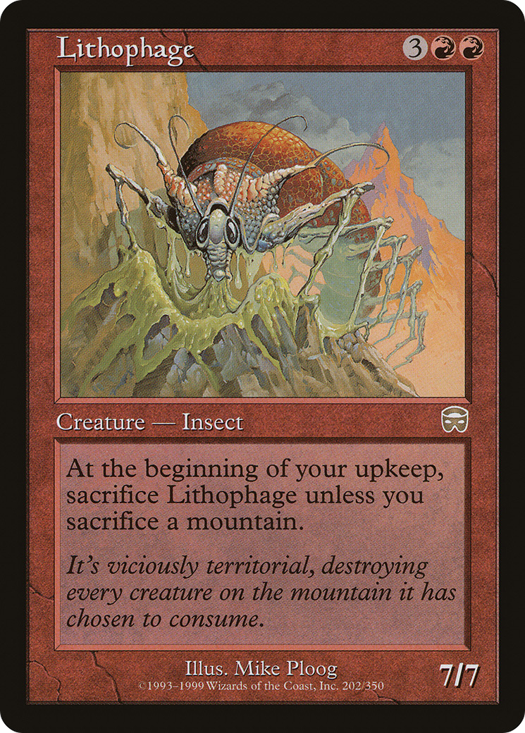 Lithophage (MMQ-202) [Mercadian Masques] MTG Single Wizards of the Coast