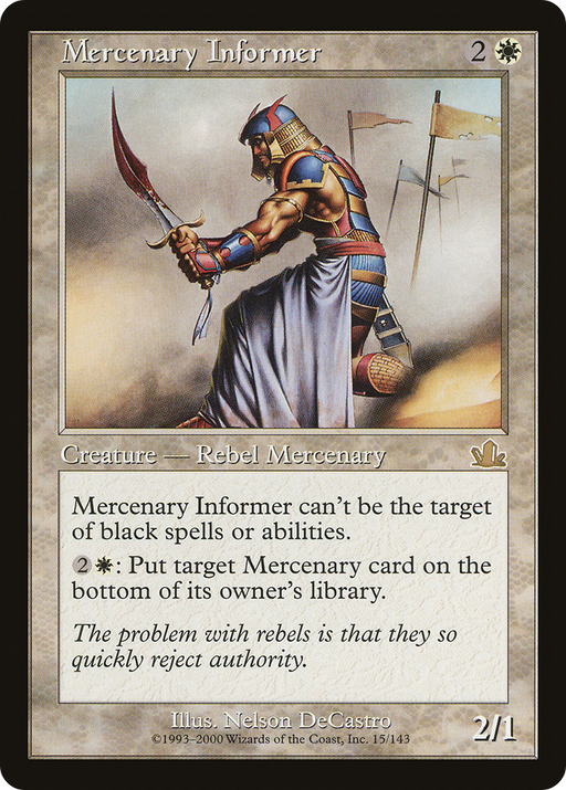 Mercenary Informer (PCY-015) [Prophecy] MTG Single Wizards of the Coast