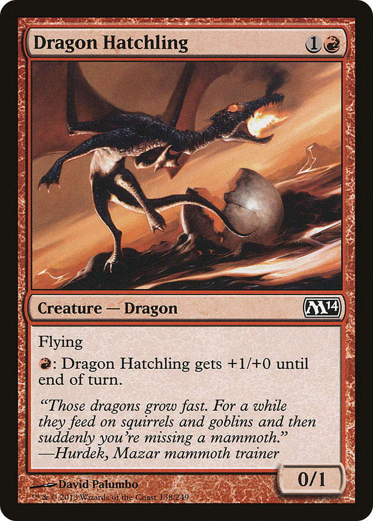 Dragon Hatchling (M14-138) [Magic 2014] MTG Single Wizards of the Coast