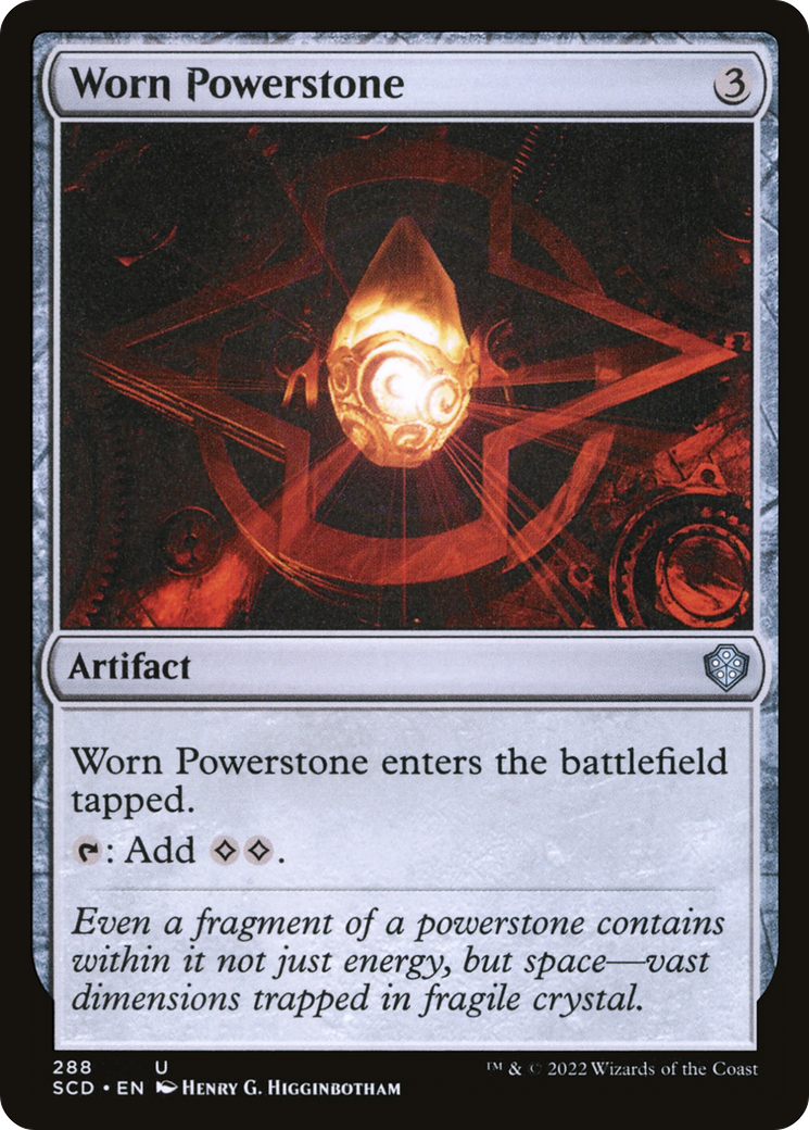 Worn Powerstone (SCD-288) [Starter Commander Decks] MTG Single Wizards of the Coast