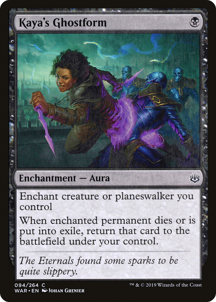 Kaya's Ghostform (WAR-094) [War of the Spark] MTG Single Wizards of the Coast