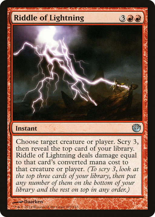 Riddle of Lightning (JOU-107) [Journey into Nyx] MTG Single Wizards of the Coast
