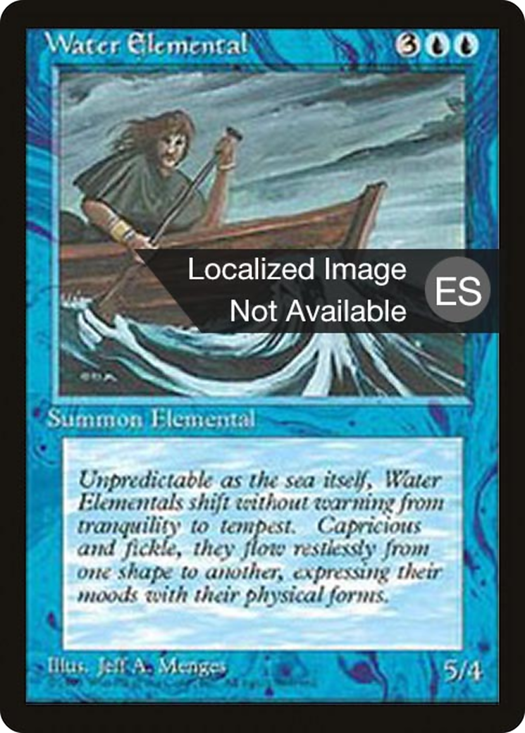 Water Elemental (4BB-115) [Fourth Edition Foreign Black Border] MTG Single Wizards of the Coast