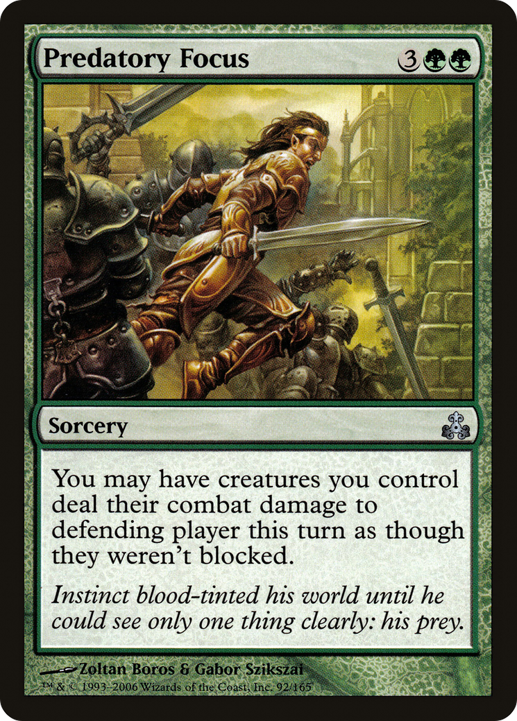 Predatory Focus (GPT-092) [Guildpact] Foil MTG Single Wizards of the Coast