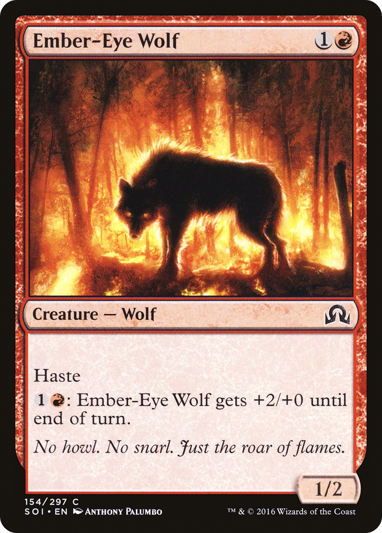 Ember-Eye Wolf (SOI-154) [Shadows over Innistrad] Foil MTG Single Wizards of the Coast