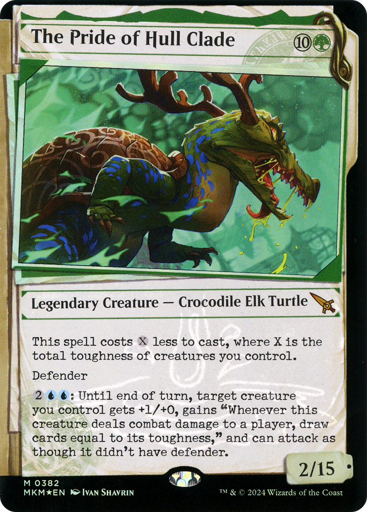 The Pride of Hull Clade (Invisible Ink) (MKM-382) [Murders at Karlov Manor] (Showcase) Foil MTG Single Wizards of the Coast