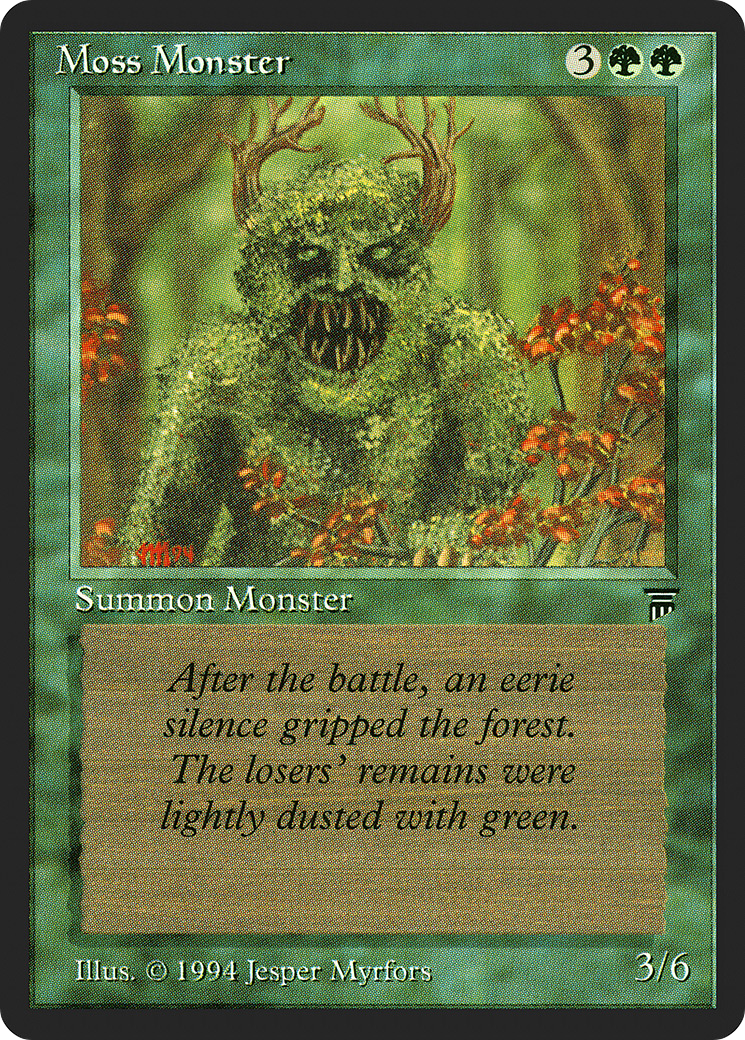Moss Monster (LEG-195) [Oldschool] Legends MTG Single Wizards of the Coast