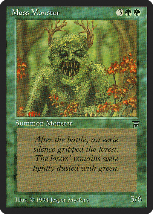 Moss Monster (LEG-195) [Oldschool] Legends MTG Single Wizards of the Coast