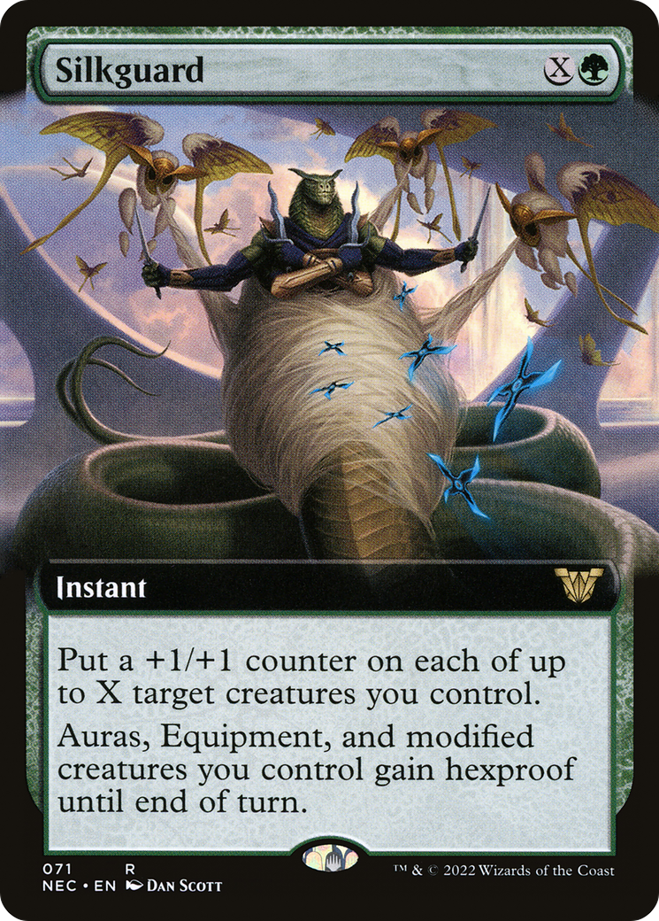 Silkguard (NEC-071) [Neon Dynasty Commander] (Extended Art) MTG Single Wizards of the Coast