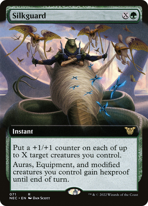 Silkguard (NEC-071) [Neon Dynasty Commander] (Extended Art) MTG Single Wizards of the Coast