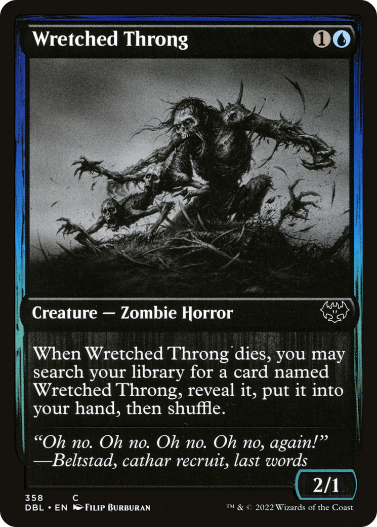 Wretched Throng (DBL-358) [Innistrad: Double Feature] MTG Single Wizards of the Coast