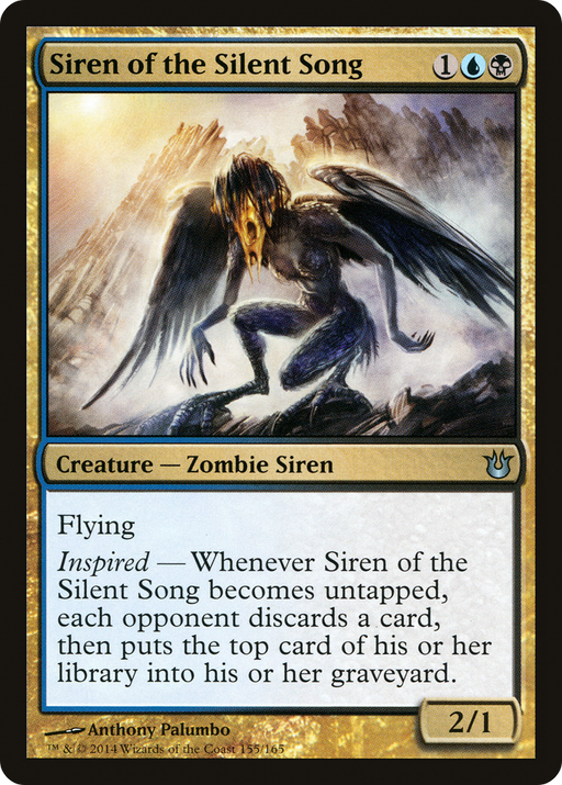 Siren of the Silent Song (BNG-155) [Born of the Gods] Foil MTG Single Wizards of the Coast