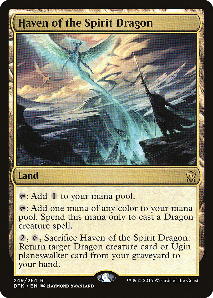 Haven of the Spirit Dragon (DTK-249) [Dragons of Tarkir] MTG Single Wizards of the Coast