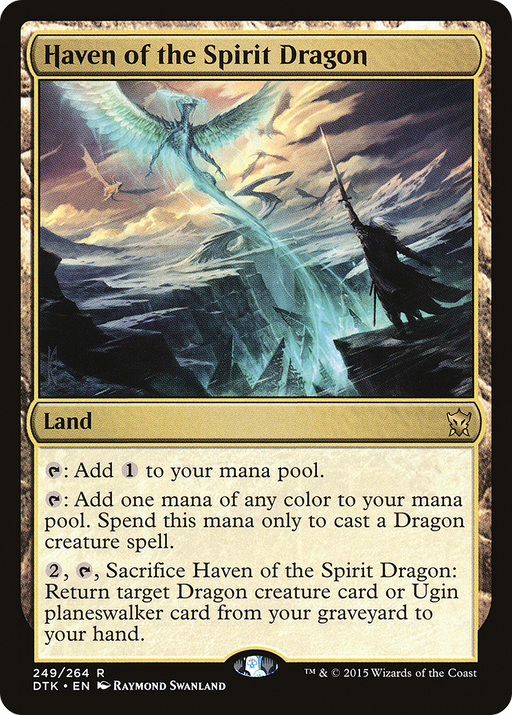 Haven of the Spirit Dragon (DTK-249) [Dragons of Tarkir] MTG Single Wizards of the Coast