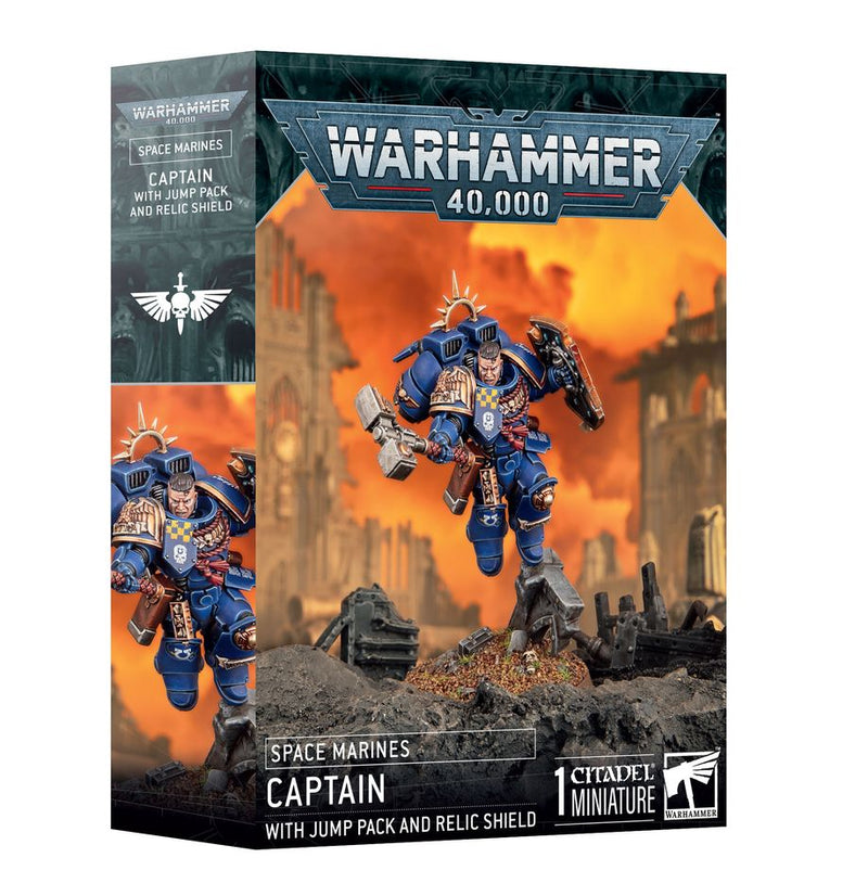 Space Marines: Captain with Jump Pack & Relic Shield Warhammer 40k Games Workshop