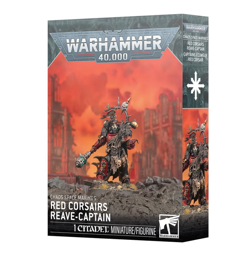 Chaos Space Marines: Red Corsairs Reave-Captain (March: 21 2026) Warhammer 40k Games Workshop