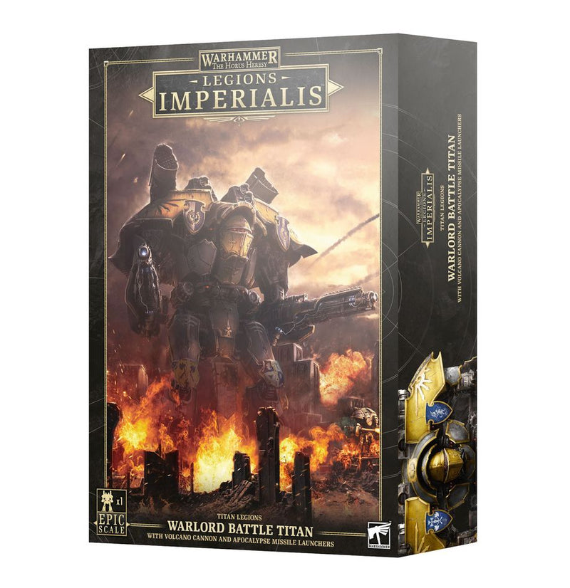 Legions Imperialis: Warlord Titan with Volcano Cannons and Apocalypse Missle Launcher (WO) Adeptus Titanicus Games Workshop   
