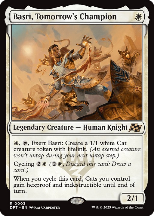 Basri, Tomorrow's Champion (DFT-003) [Aetherdrift] MTG Single Wizards of the Coast
