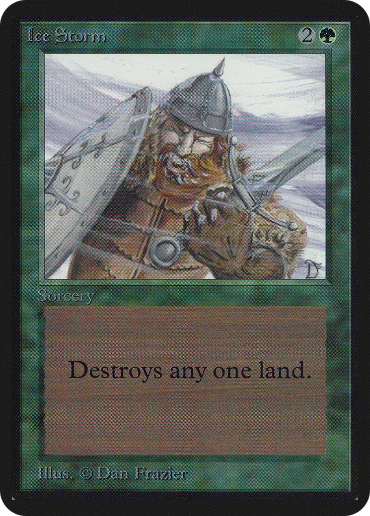 Ice Storm (LEA-) [Oldschool] Limited Edition Alpha MTG Single Wizards of the Coast