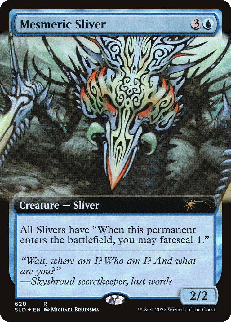 Mesmeric Sliver (SLD-620) [Secret Lair] Drop (Extended Art) Foil MTG Single Wizards of the Coast