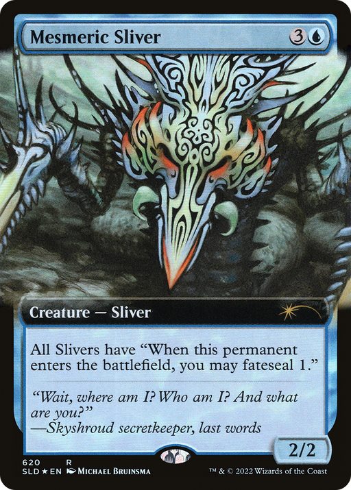 Mesmeric Sliver (SLD-620) [Secret Lair] Drop (Extended Art) Foil MTG Single Wizards of the Coast