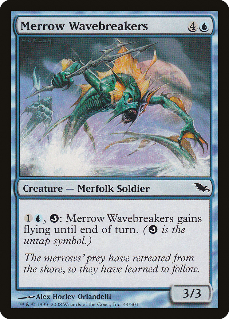 Merrow Wavebreakers (SHM-044) [Shadowmoor] Foil MTG Single Wizards of the Coast