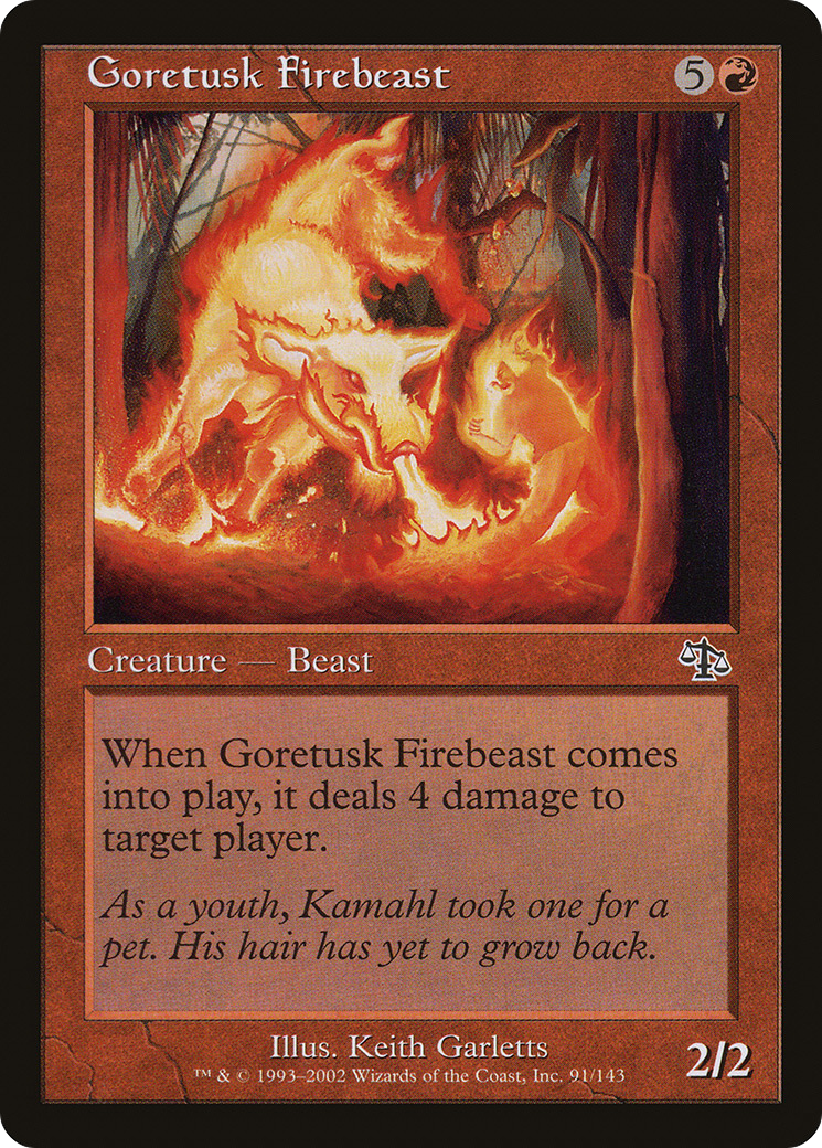 Goretusk Firebeast (JUD-091) [Judgment] MTG Single Wizards of the Coast