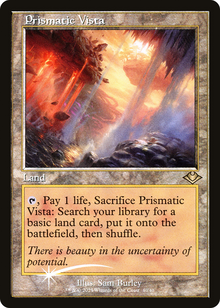 Prismatic Vista (MH1-040) [Modern Horizons 1 Timeshifts] Foil MTG Single Wizards of the Coast