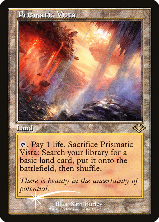 Prismatic Vista (MH1-040) [Modern Horizons 1 Timeshifts] Foil MTG Single Wizards of the Coast