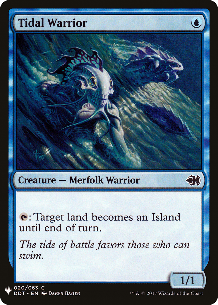 Tidal Warrior (LIST-DDT-20) [Mystery Booster] The List MTG Single Wizards of the Coast