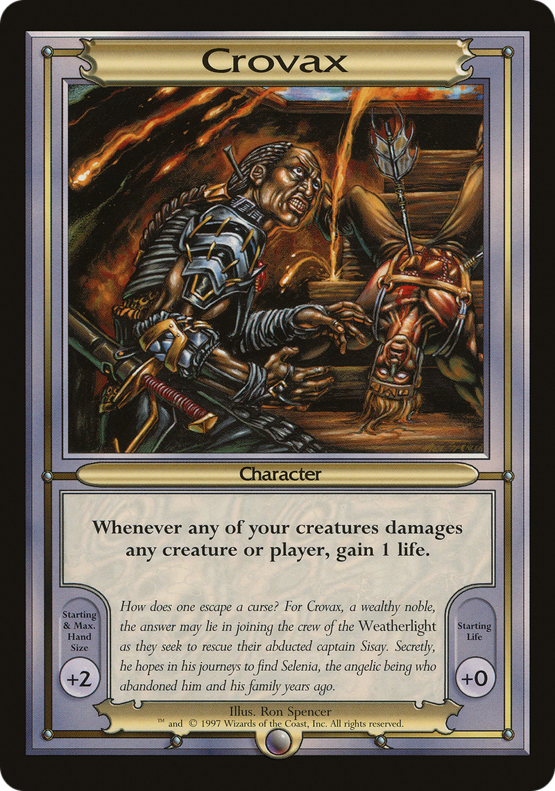 Crovax (Oversize) (VNG-) [Oversized] Vanguard Series MTG Single Wizards of the Coast