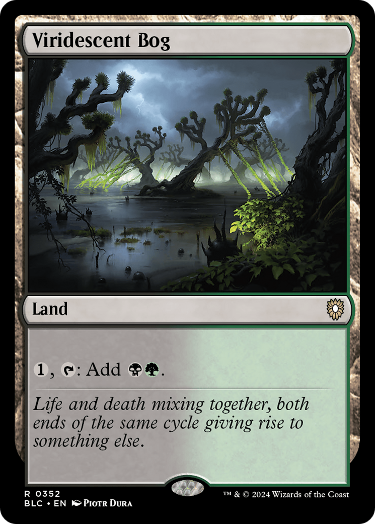 Viridescent Bog (BLC-352) [Bloomburrow Commander] MTG Single Wizards of the Coast