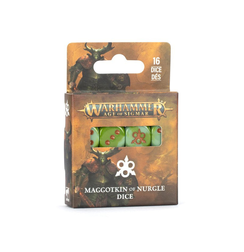 Maggotkin of Nurgle: Dice Set (Release: Jan 17 2026) Age of Sigmar Games Workshop