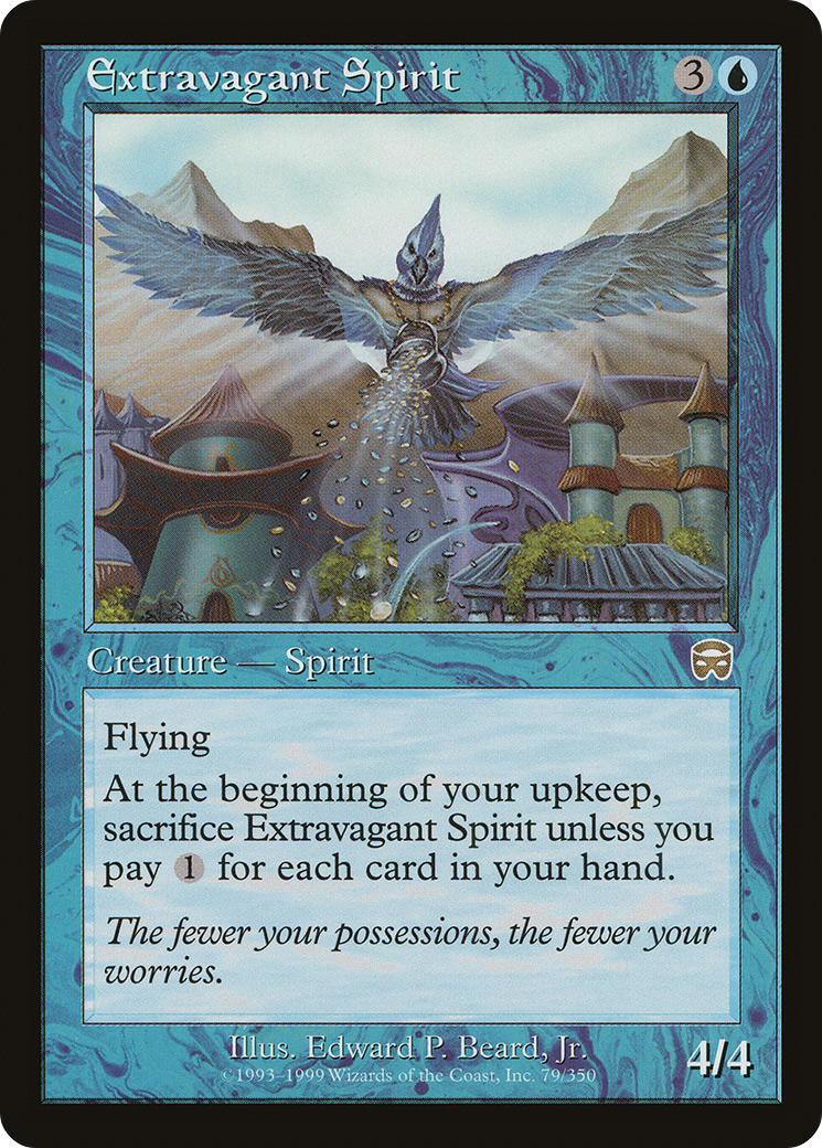 Extravagant Spirit (MMQ-079) [Mercadian Masques] MTG Single Wizards of the Coast